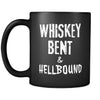 Whiskey Whiskey Bent & Hellbound 11oz Black Mug-Drinkware-Teelime | shirts-hoodies-mugs