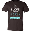 Windsurfing Shirt - I love it when my wife lets me go Windsurfing - Hobby Gift-T-shirt-Teelime | shirts-hoodies-mugs