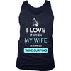 Windsurfing Shirt - I love it when my wife lets me go Windsurfing - Hobby Gift-T-shirt-Teelime | shirts-hoodies-mugs