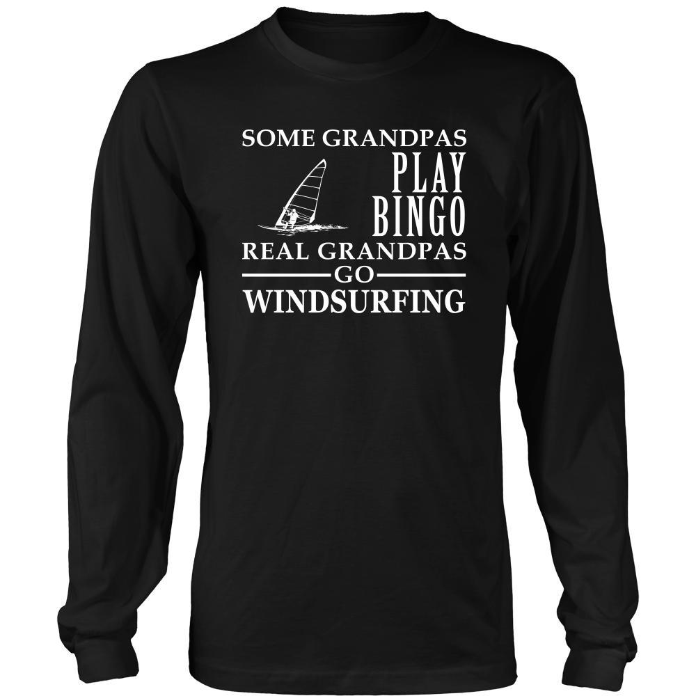 Windsurfing Shirt Some Grandpas play bingo, real Grandpas go Windsurfing Family Hobby-T-shirt-Teelime | shirts-hoodies-mugs