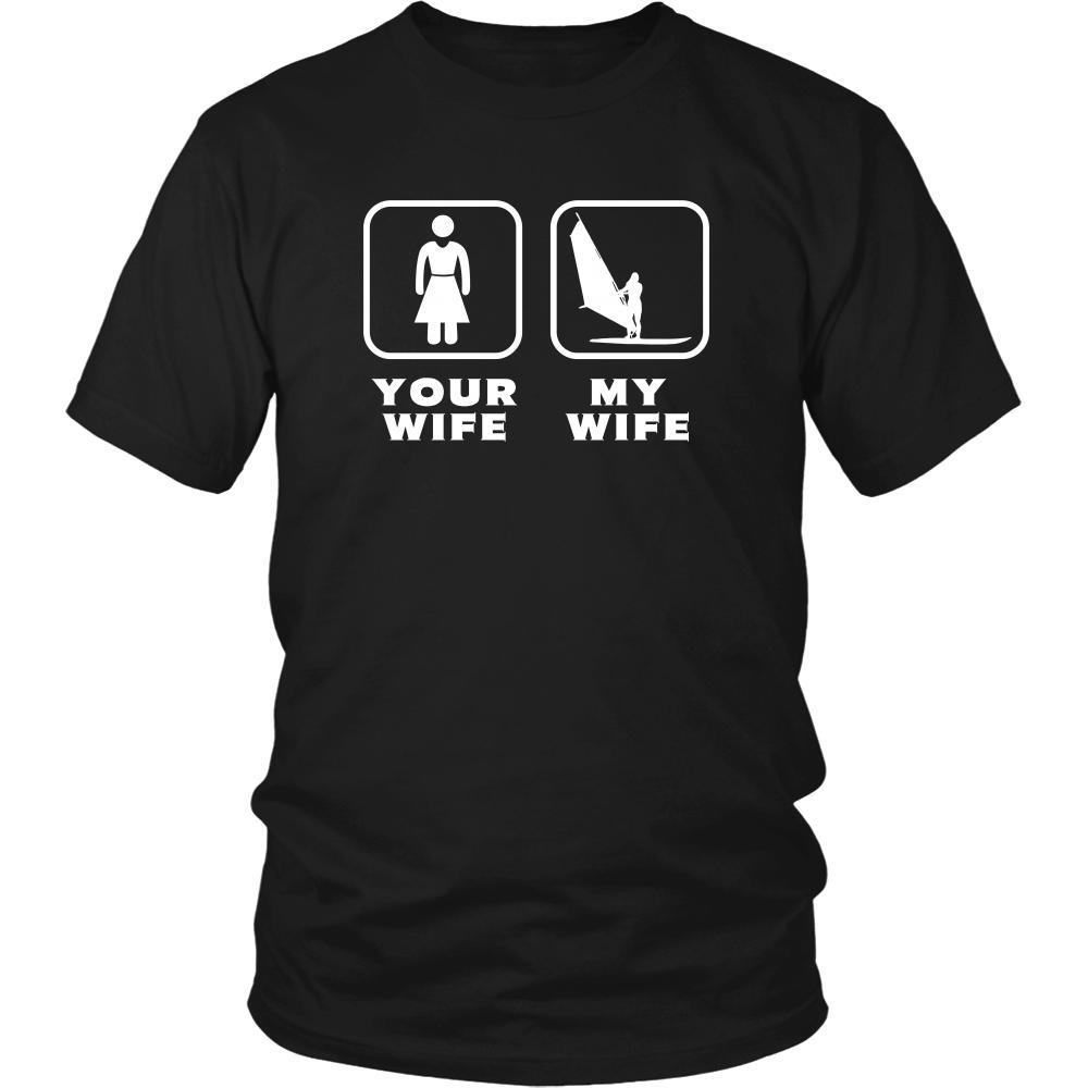 Windsurfing - Your wife My wife - Father's Day Hobby Shirt-T-shirt-Teelime | shirts-hoodies-mugs