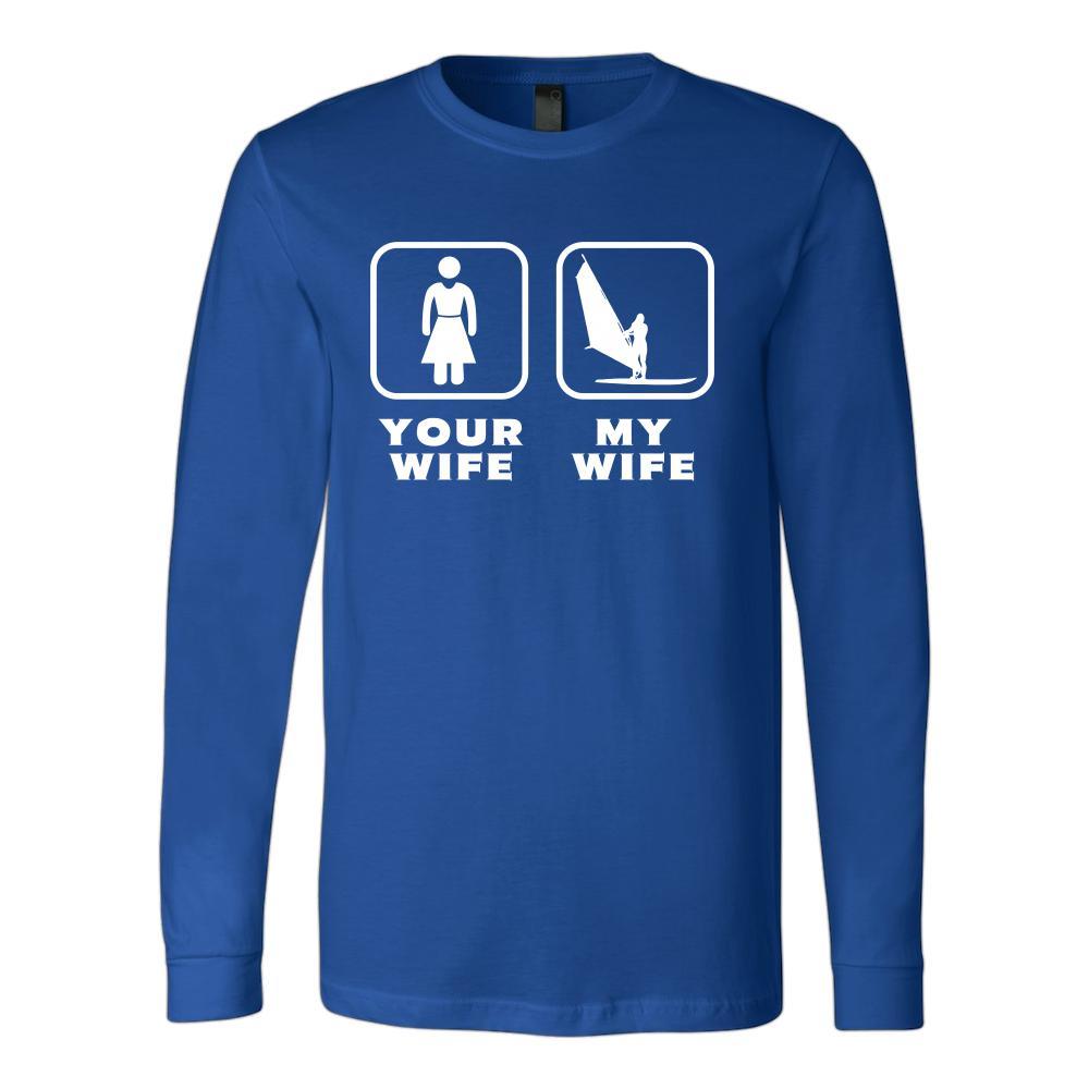 Windsurfing - Your wife My wife - Father's Day Hobby Shirt-T-shirt-Teelime | shirts-hoodies-mugs