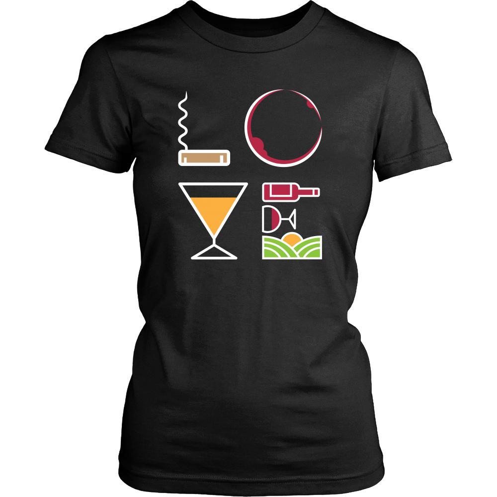 Wine - LOVE Wine - Drinks Shirt-T-shirt-Teelime | shirts-hoodies-mugs