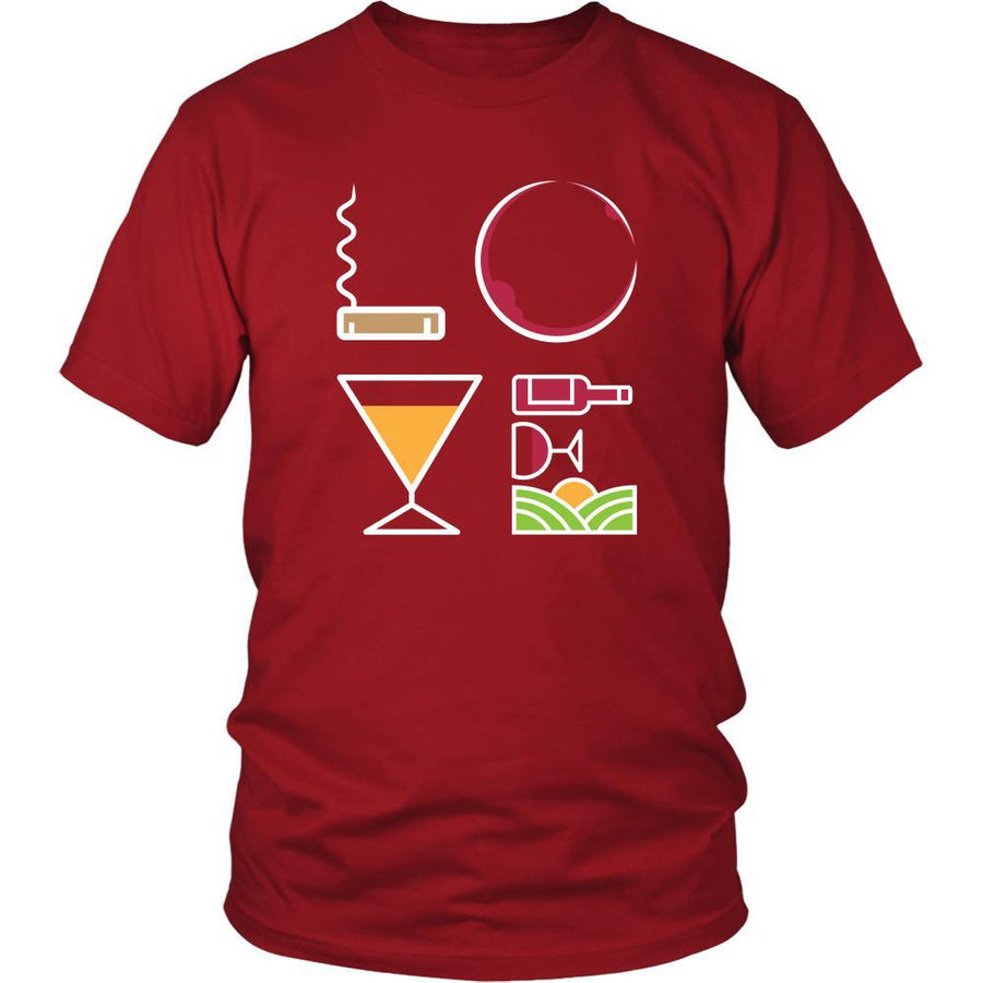 Wine - LOVE Wine - Drinks Shirt-T-shirt-Teelime | shirts-hoodies-mugs