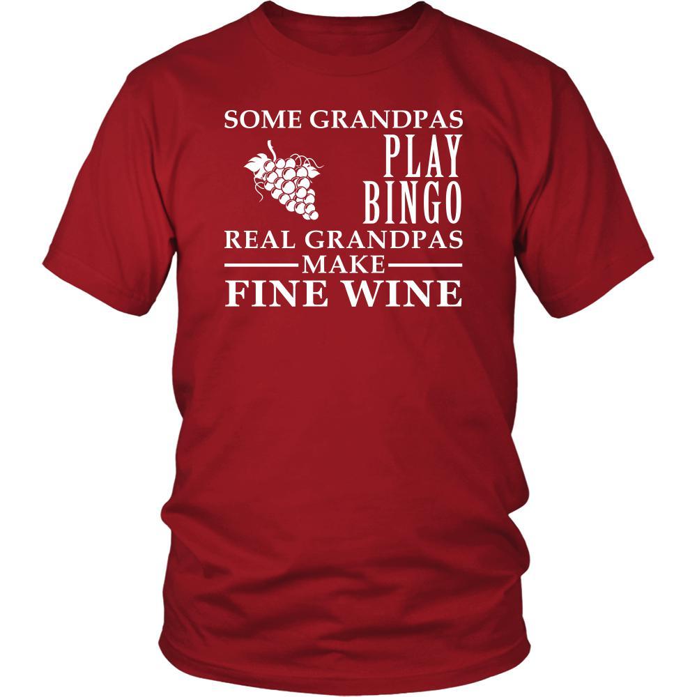 Wine Making Shirt Some Grandpas play bingo, real Grandpas make fine Wine Family Hobby-T-shirt-Teelime | shirts-hoodies-mugs