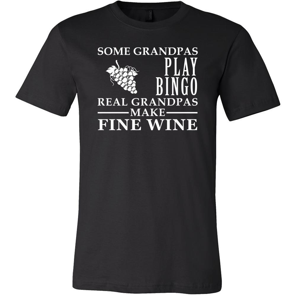Wine Making Shirt Some Grandpas play bingo, real Grandpas make fine Wine Family Hobby-T-shirt-Teelime | shirts-hoodies-mugs