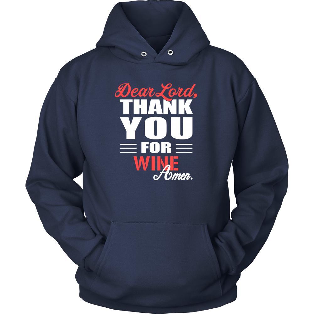 Wine Shirt - Dear Lord, thank you for Wine Amen- Drink Lover-T-shirt-Teelime | shirts-hoodies-mugs
