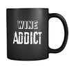 Wine Wine Addict 11oz Black Mug-Drinkware-Teelime | shirts-hoodies-mugs