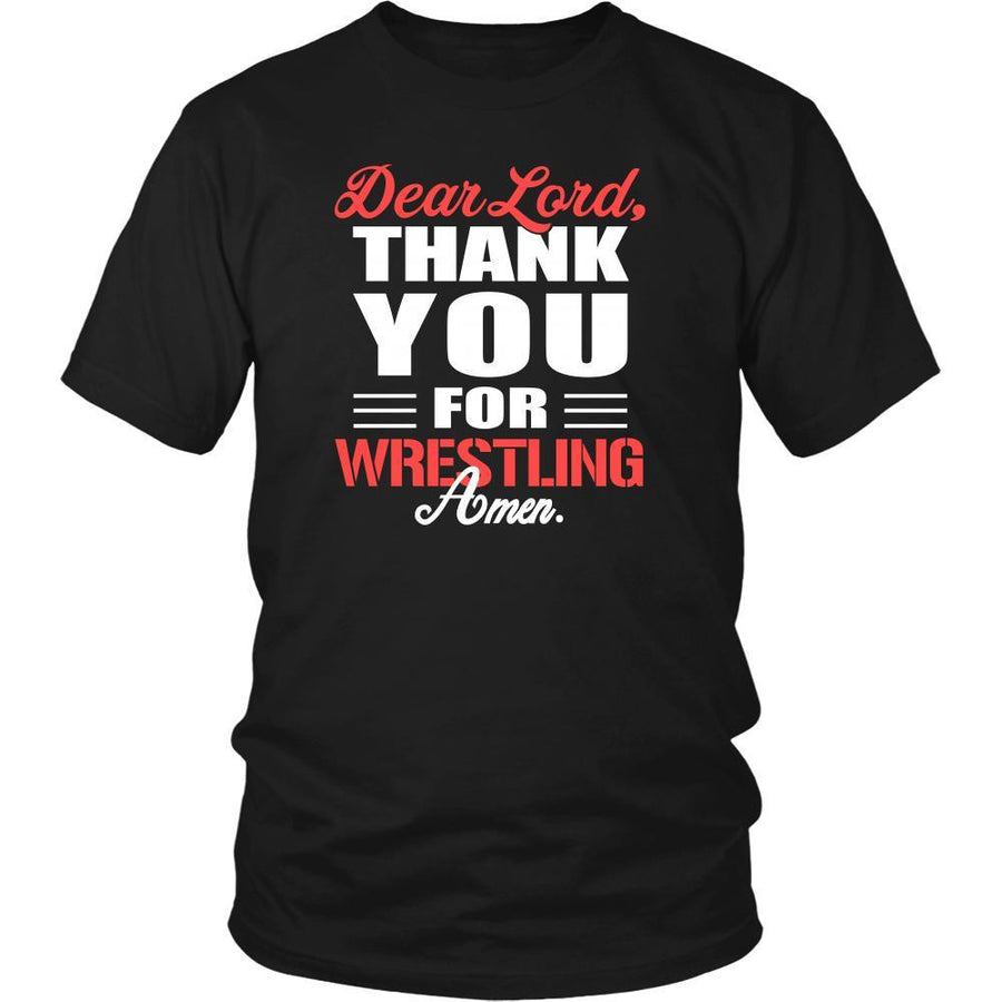 Wrestling Shirt - Dear Lord, thank you for Wrestling Amen- Sport-T-shirt-Teelime | shirts-hoodies-mugs