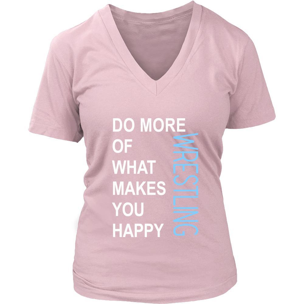 Wrestling Shirt - Do more of what makes you happy Wrestling- Sport Gift-T-shirt-Teelime | shirts-hoodies-mugs