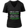 Wrestling Shirt - Sorry If I Looked Interested, I think about Wrestling - Sport Gift-T-shirt-Teelime | shirts-hoodies-mugs