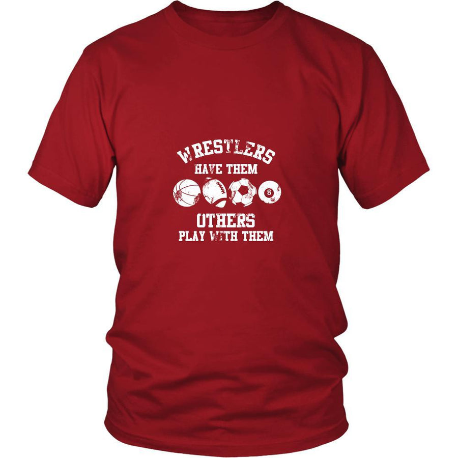 Wrestling- Wrestlers have them others play with them- Sport Shirt-T-shirt-Teelime | shirts-hoodies-mugs