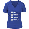 Yoga - Eat Sleep Yoga Repeat - Yogi Hobby Shirt-T-shirt-Teelime | shirts-hoodies-mugs
