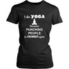 Yoga - I do Yoga because punching people is frowned upon - Yogi Hobby Shirt-T-shirt-Teelime | shirts-hoodies-mugs