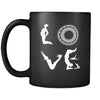 Yoga - LOVE Yoga - 11oz Black Mug-Drinkware-Teelime | shirts-hoodies-mugs