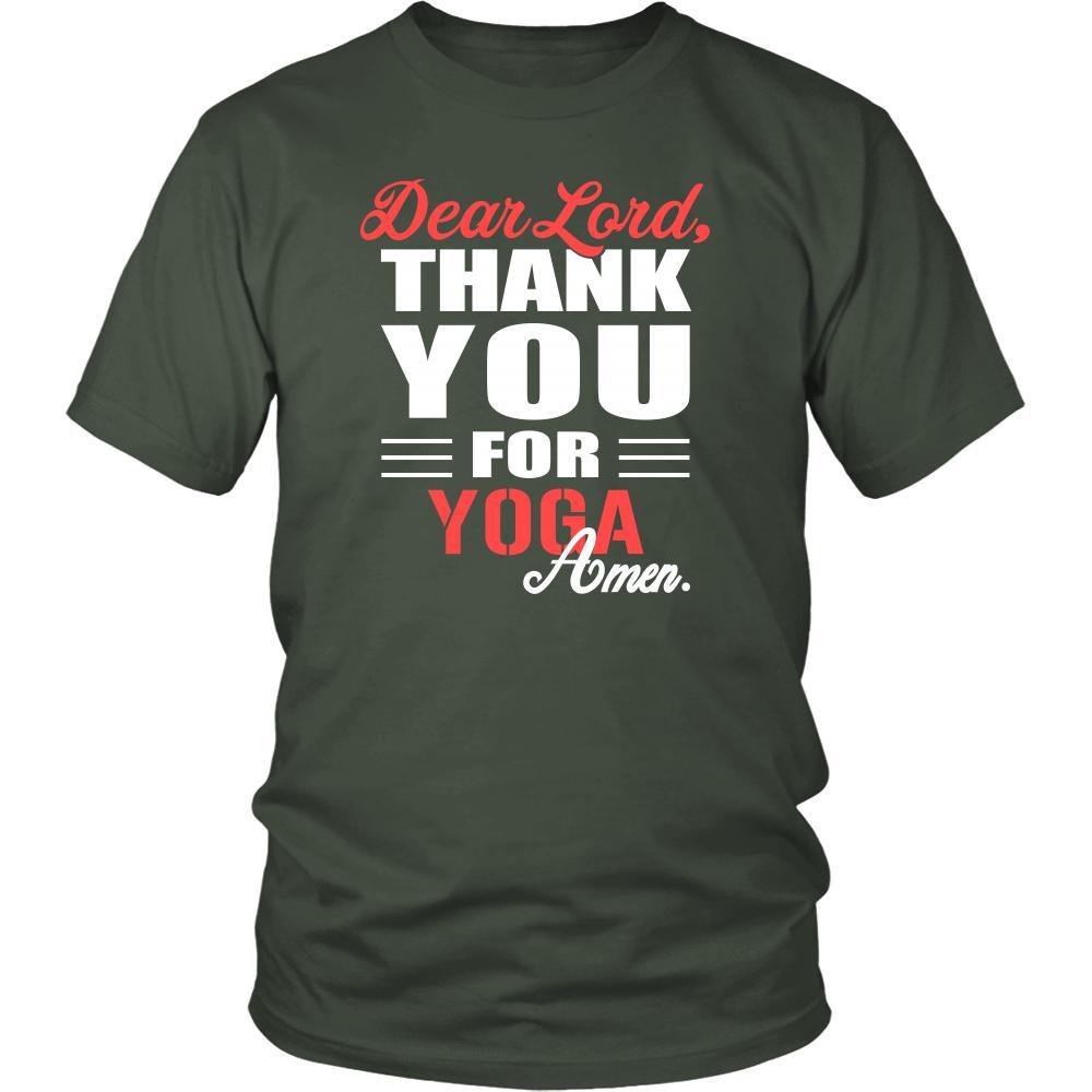 Yoga Shirt - Dear Lord, thank you for Yoga Amen- Sport-T-shirt-Teelime | shirts-hoodies-mugs