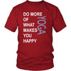 Yoga Shirt - Do more of what makes you happy Yoga- Hobby Gift-T-shirt-Teelime | shirts-hoodies-mugs