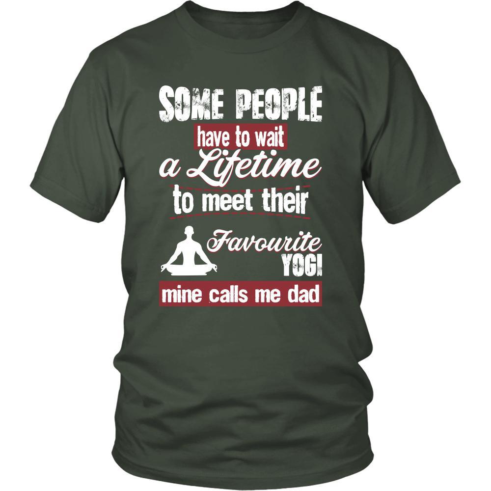 Yoga Shirt - Some people have to wait a lifetime to meet their favorite Yoga player mine calls me dad- Sport father-T-shirt-Teelime | shirts-hoodies-mugs