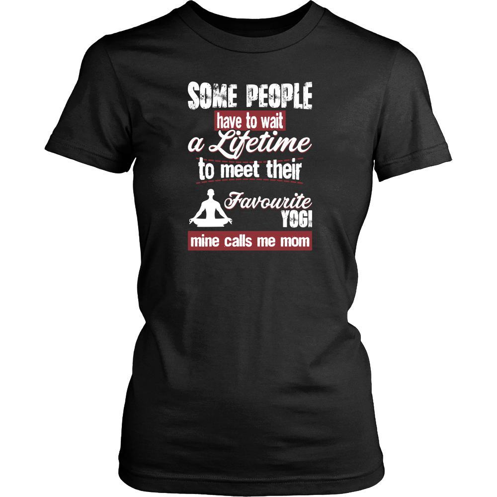 Yoga Shirt - Some people have to wait a lifetime to meet their favorite Yoga player mine calls me mom- Sport mother-T-shirt-Teelime | shirts-hoodies-mugs