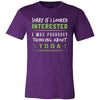 Yoga Shirt - Sorry If I Looked Interested, I think about Yoga - Sport Gift-T-shirt-Teelime | shirts-hoodies-mugs