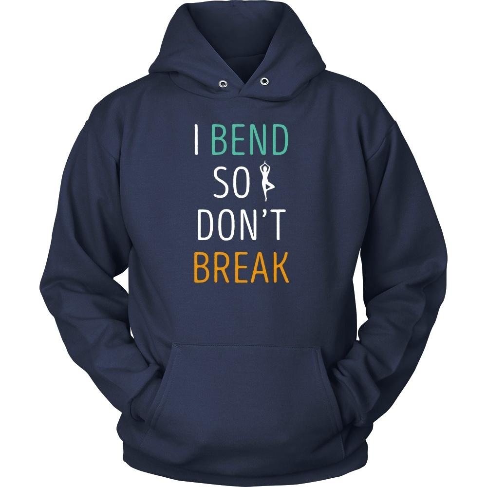 Yoga T Shirt - I bend so I don't break-T-shirt-Teelime | shirts-hoodies-mugs