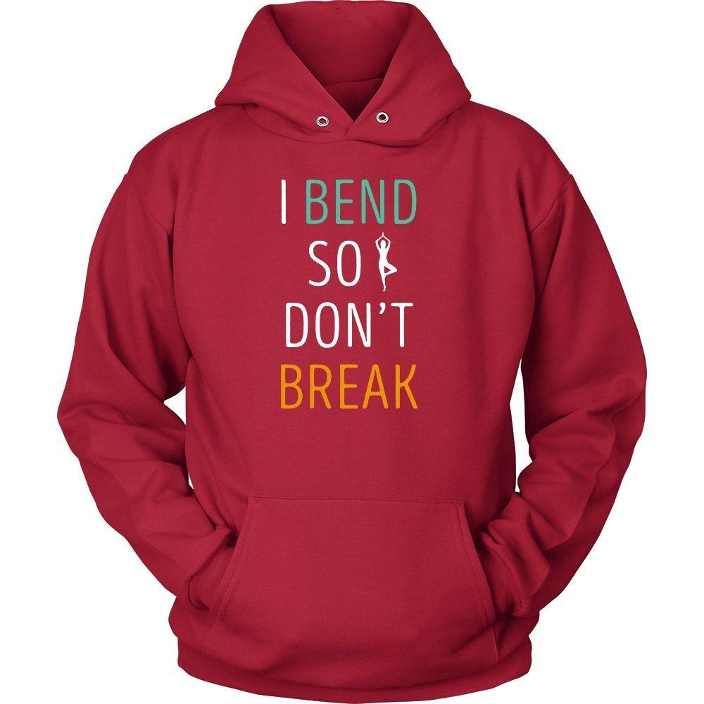 Yoga T Shirt - I bend so I don't break-T-shirt-Teelime | shirts-hoodies-mugs
