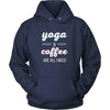 Yoga T Shirt - Yoga & Coffee are all I need-T-shirt-Teelime | shirts-hoodies-mugs