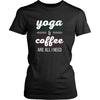 Yoga T Shirt - Yoga & Coffee are all I need-T-shirt-Teelime | shirts-hoodies-mugs
