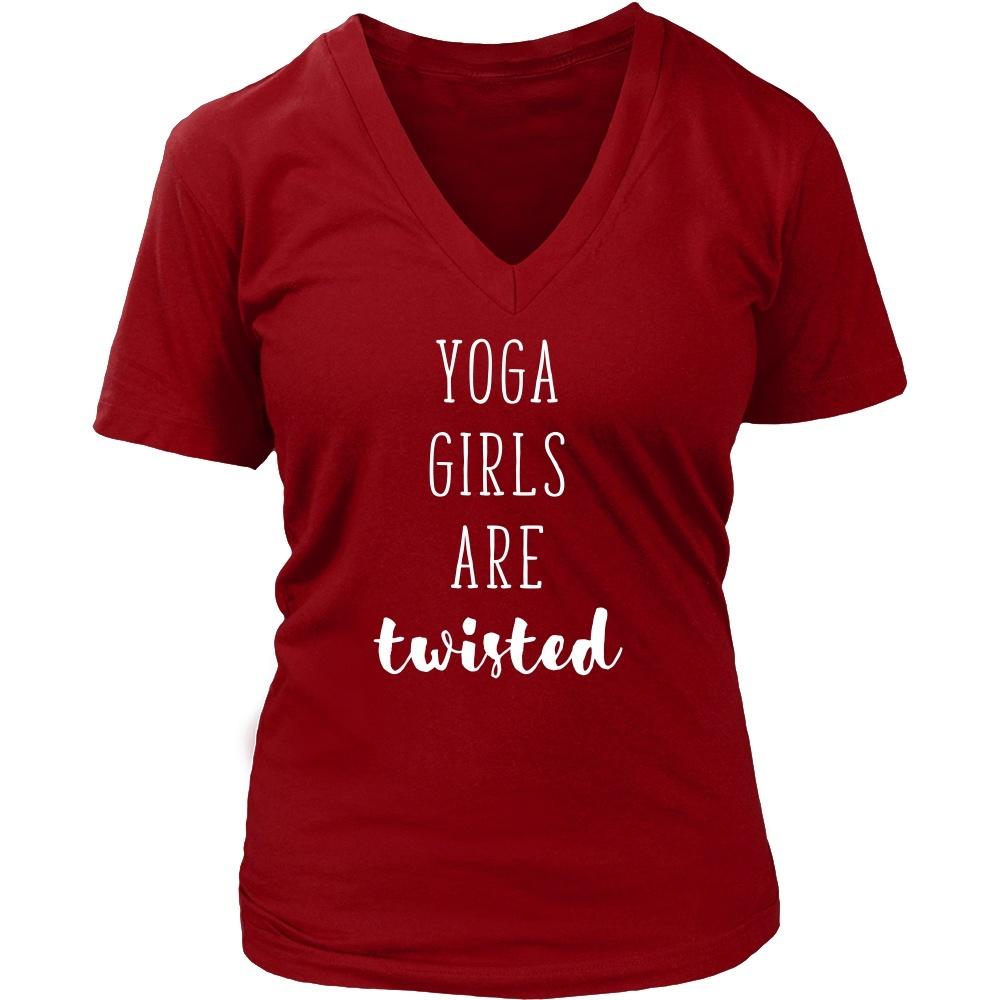 Yoga T Shirt - Yoga girls are twisted-T-shirt-Teelime | shirts-hoodies-mugs