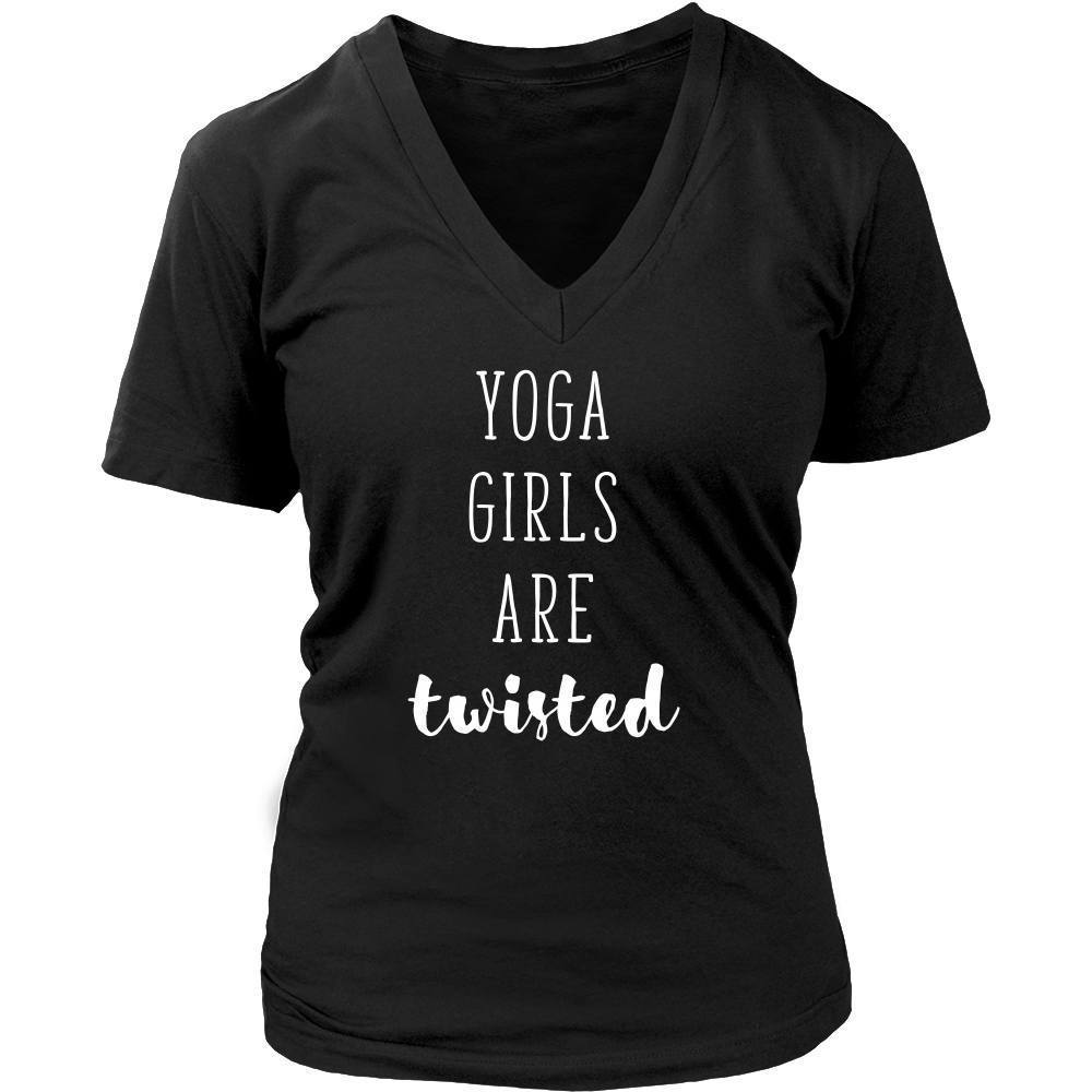Yoga T Shirt - Yoga girls are twisted-T-shirt-Teelime | shirts-hoodies-mugs