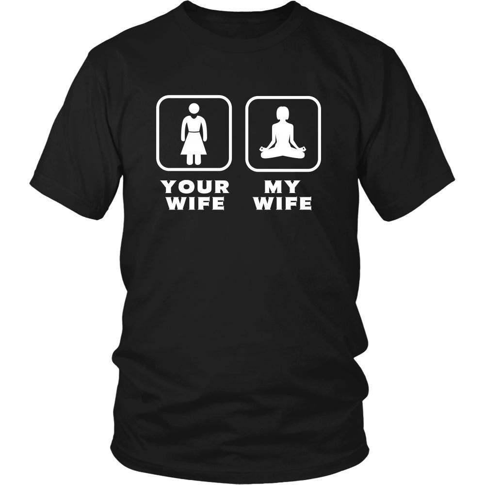 Yoga - Your wife My wife - Father's Day Hobby Shirt-T-shirt-Teelime | shirts-hoodies-mugs