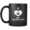 Yorkshire Terrier I Love My Yorkshire Terrier 11oz Black Mug-Drinkware-Teelime | shirts-hoodies-mugs