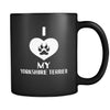 Yorkshire Terrier I Love My Yorkshire Terrier 11oz Black Mug-Drinkware-Teelime | shirts-hoodies-mugs