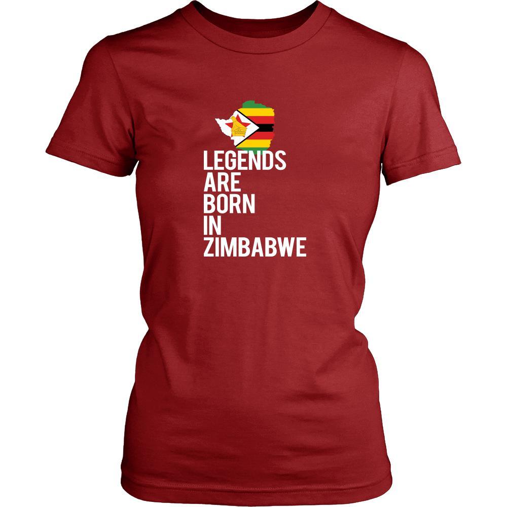 Zimbabwe Shirt - legends are born Zimbabwe - National Heritage Gift-T-shirt-Teelime | shirts-hoodies-mugs
