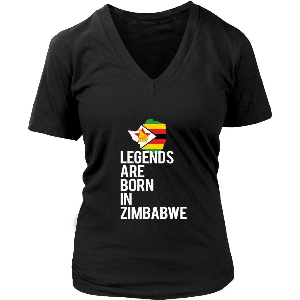 Zimbabwe Shirt - legends are born Zimbabwe - National Heritage Gift-T-shirt-Teelime | shirts-hoodies-mugs