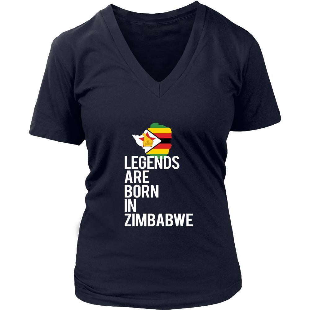 Zimbabwe Shirt - legends are born Zimbabwe - National Heritage Gift-T-shirt-Teelime | shirts-hoodies-mugs