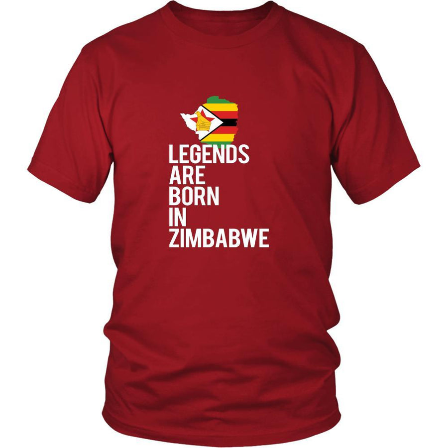 Zimbabwe Shirt - legends are born Zimbabwe - National Heritage Gift-T-shirt-Teelime | shirts-hoodies-mugs