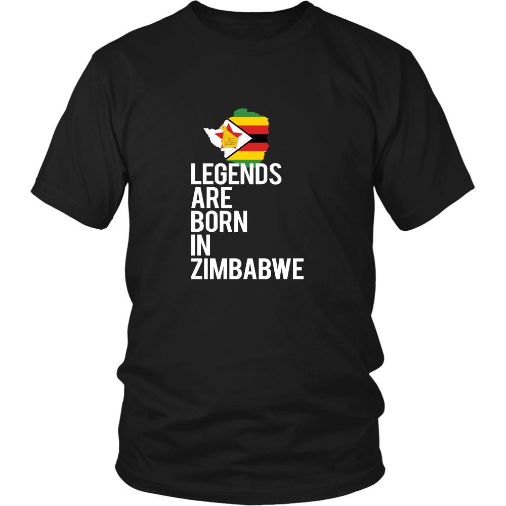 Zimbabwe Shirt - legends are born Zimbabwe - National Heritage Gift-T-shirt-Teelime | shirts-hoodies-mugs
