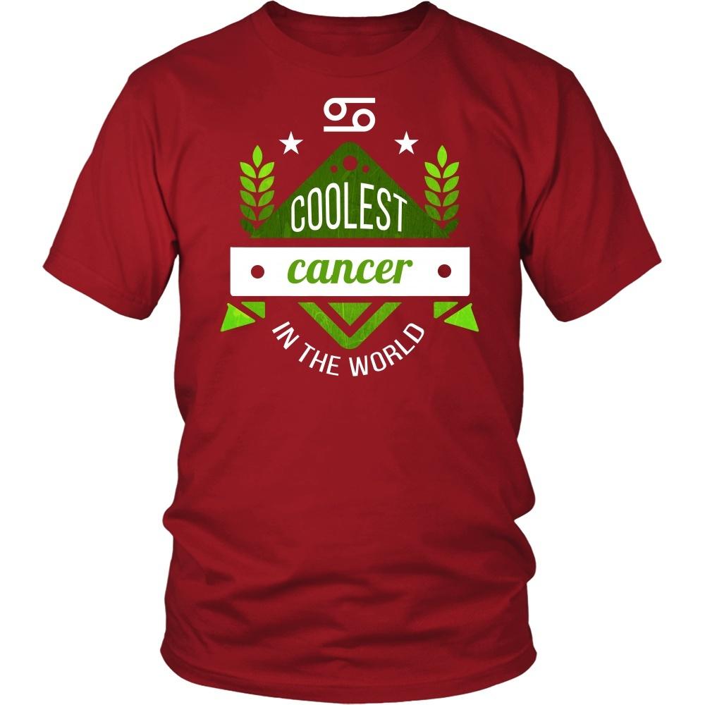 Zodiac T Shirt - Coolest Cancer in the world-T-shirt-Teelime | shirts-hoodies-mugs