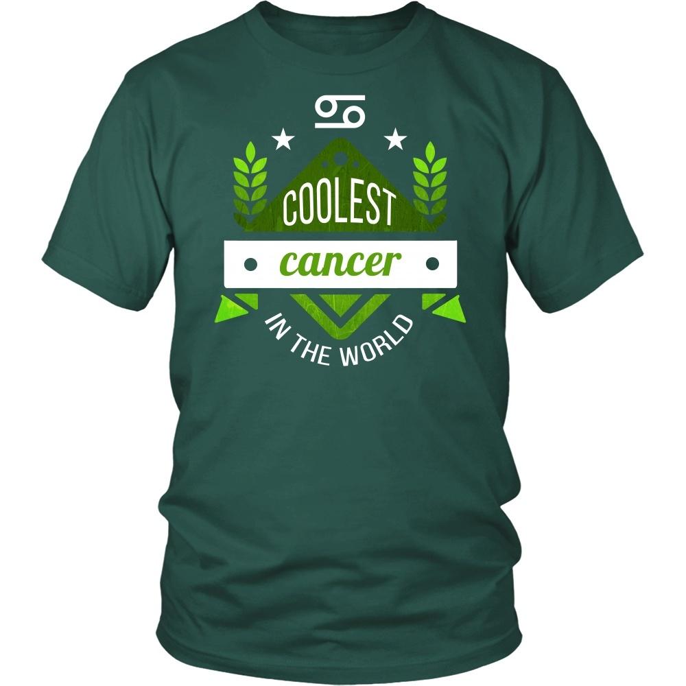 Zodiac T Shirt - Coolest Cancer in the world-T-shirt-Teelime | shirts-hoodies-mugs