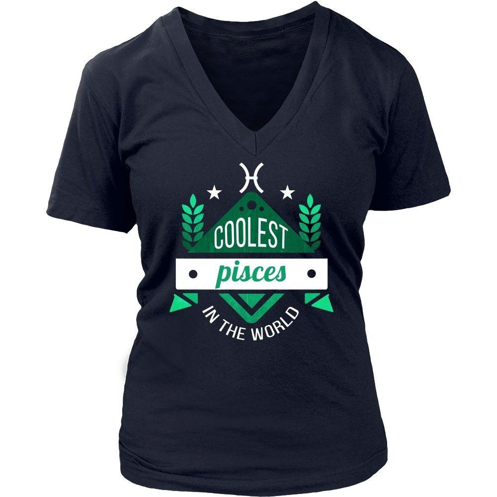Zodiac T Shirt - Coolest Pisces in the world-T-shirt-Teelime | shirts-hoodies-mugs