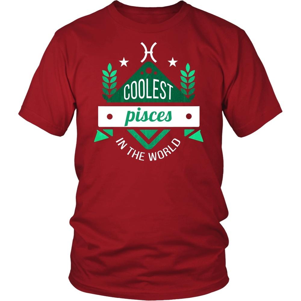 Zodiac T Shirt - Coolest Pisces in the world-T-shirt-Teelime | shirts-hoodies-mugs
