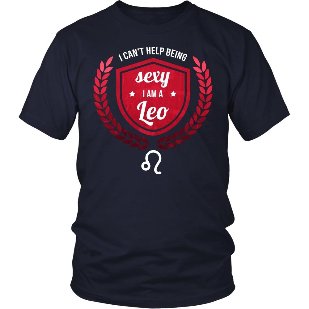 Zodiac T Shirt - I can't help being sexy I am a Leo-T-shirt-Teelime | shirts-hoodies-mugs