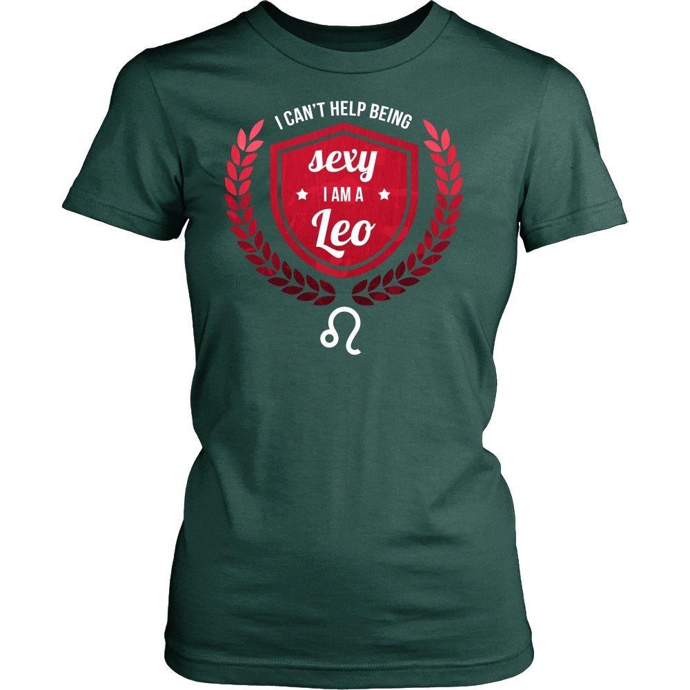 Zodiac T Shirt - I can't help being sexy I am a Leo-T-shirt-Teelime | shirts-hoodies-mugs