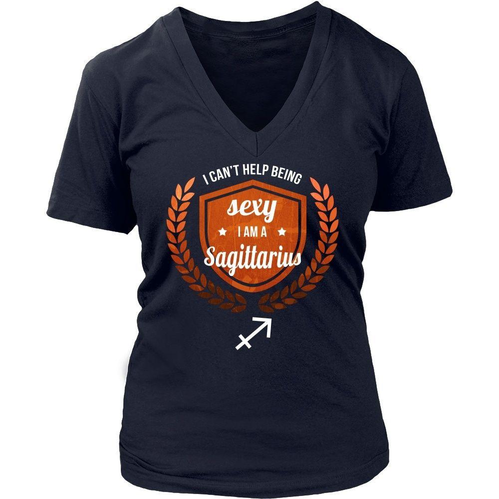 Zodiac T Shirt - I can't help being sexy I am a Sagittarius-T-shirt-Teelime | shirts-hoodies-mugs