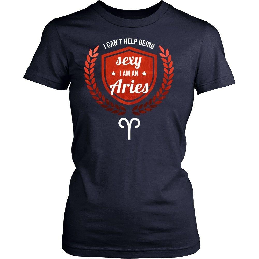 Zodiac T Shirt - I can't help being sexy I am an Aries-T-shirt-Teelime | shirts-hoodies-mugs
