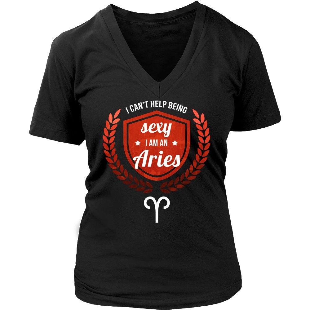 Zodiac T Shirt - I can't help being sexy I am an Aries-T-shirt-Teelime | shirts-hoodies-mugs