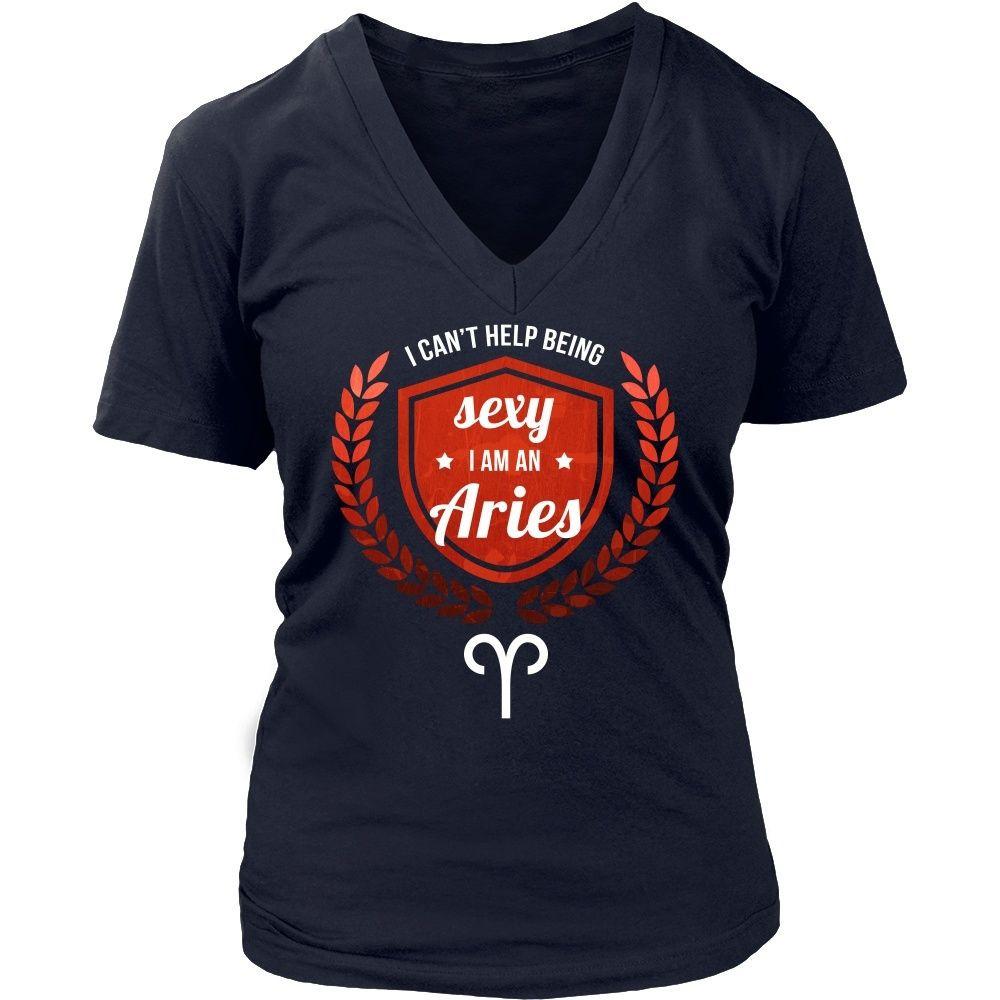 Zodiac T Shirt - I can't help being sexy I am an Aries-T-shirt-Teelime | shirts-hoodies-mugs