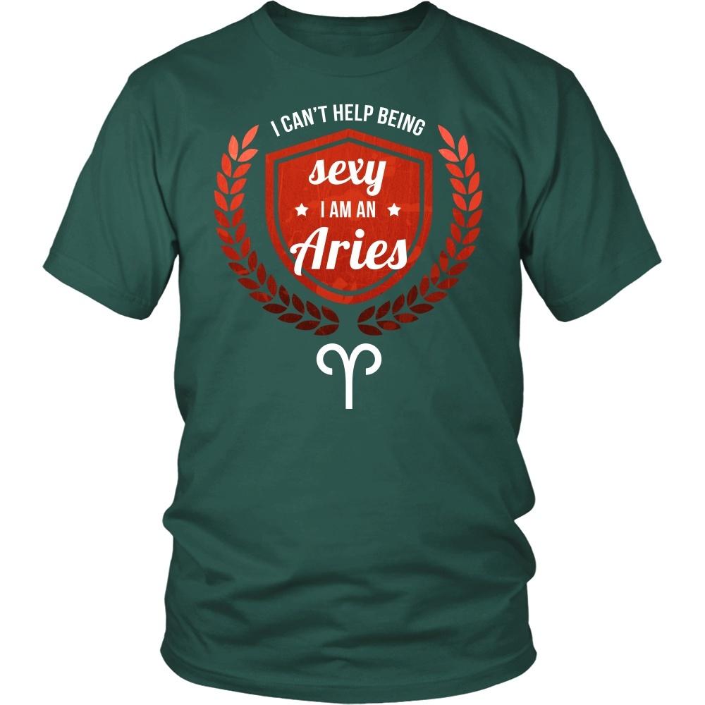 Zodiac T Shirt - I can't help being sexy I am an Aries-T-shirt-Teelime | shirts-hoodies-mugs