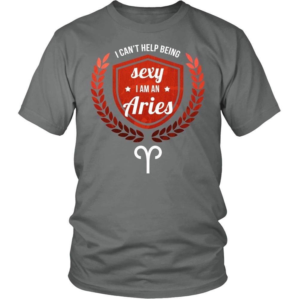 Zodiac T Shirt - I can't help being sexy I am an Aries-T-shirt-Teelime | shirts-hoodies-mugs
